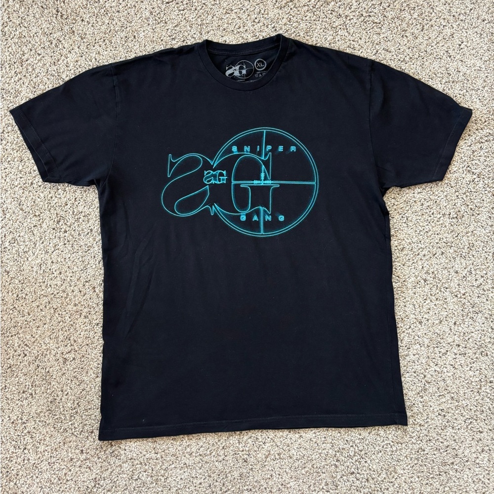 Sniper Gang Men’s Short Sleeve T-Shirt. In Like New Condition! Black. Size XL